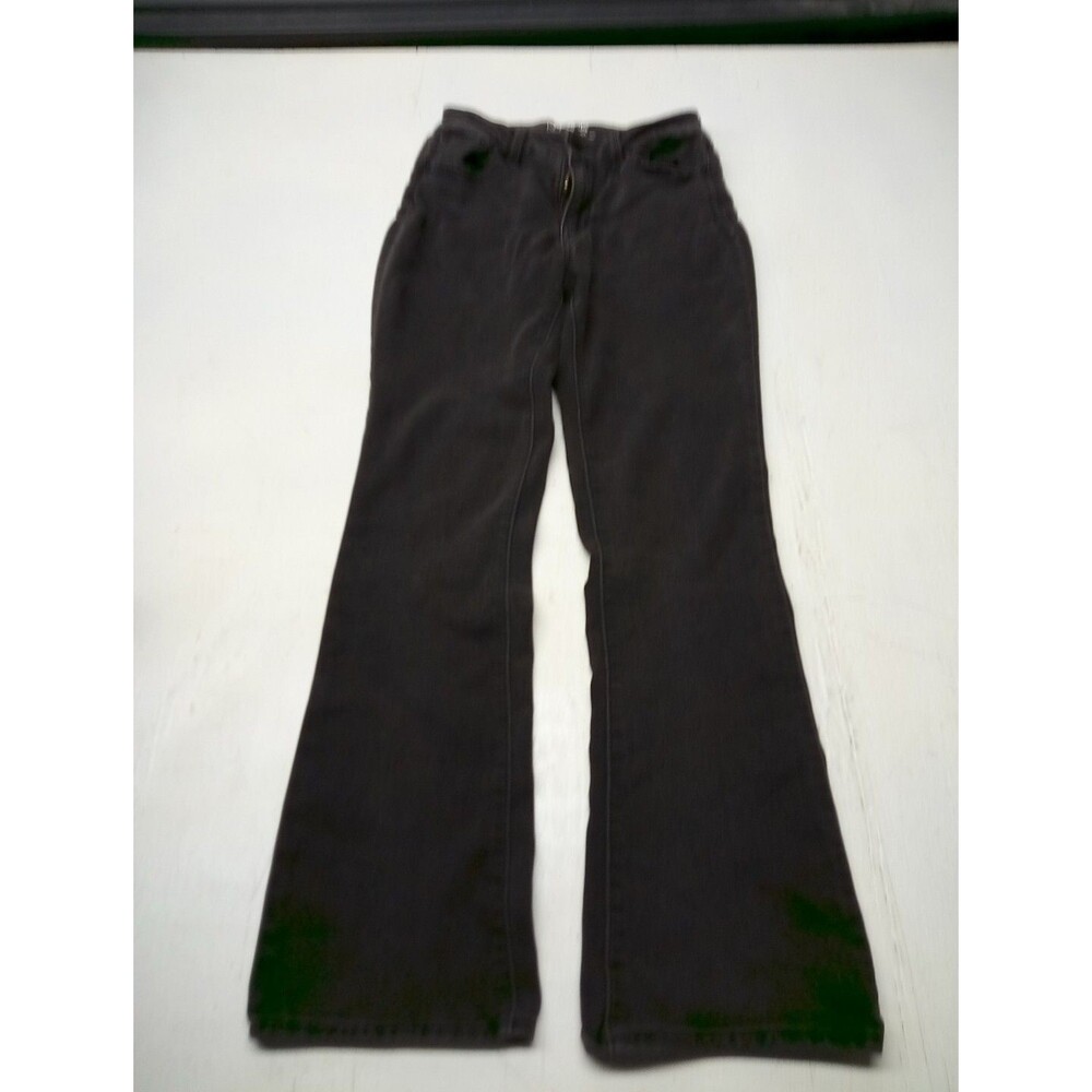 No Boundaries Jeans Juniors Size 7 Black Straight Leg Mid Rise Pants